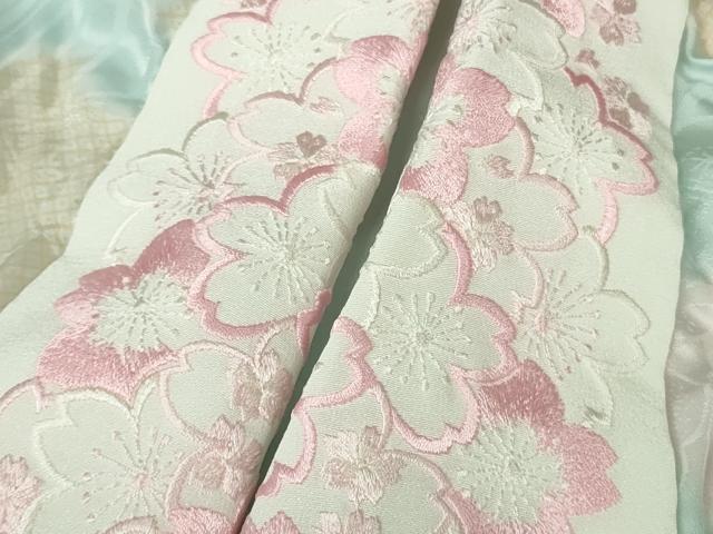 平和屋本店●極上 振袖・長襦袢(無双仕立て・半衿刺繍)セット 辻が花 絞り 暈し染め 金彩 銀通し地 逸品 DZAB7170kh6