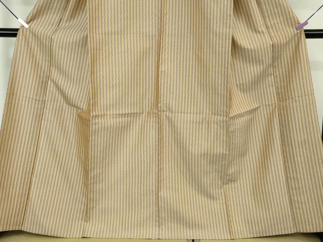 平和屋本店▽極上 山下八百子 本場黄八丈 市松綾織 単衣 逸品 未使用 DZAB7230kh6