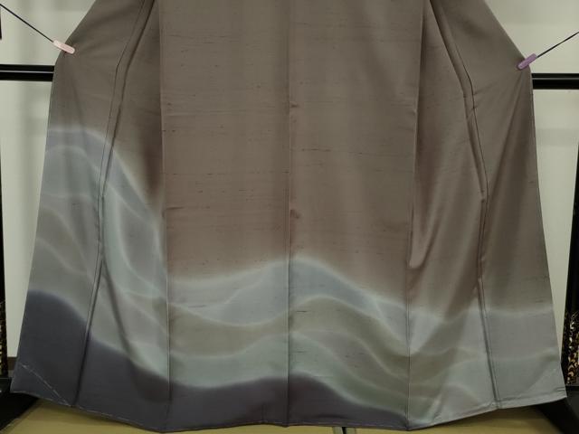平和屋本店●極上 創業280年 誉田屋源兵衛 石川県指定無形文化財 牛首紬 白山工房 手織り 訪問着 反端付き 逸品 未使用 DZAB7234kh6