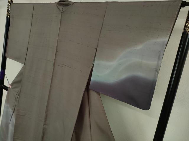 平和屋本店●極上 創業280年 誉田屋源兵衛 石川県指定無形文化財 牛首紬 白山工房 手織り 訪問着 反端付き 逸品 未使用 DZAB7234kh6