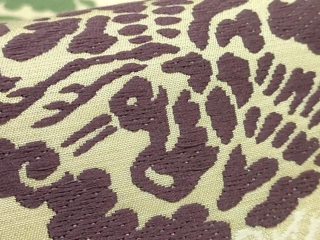 平和屋本店●極上 俵屋 人間国宝 喜多川平朗 有職織物 九寸名古屋帯 唐織 飛鶴松葉 金糸 三越扱い 逸品 DZAB7260kh6
