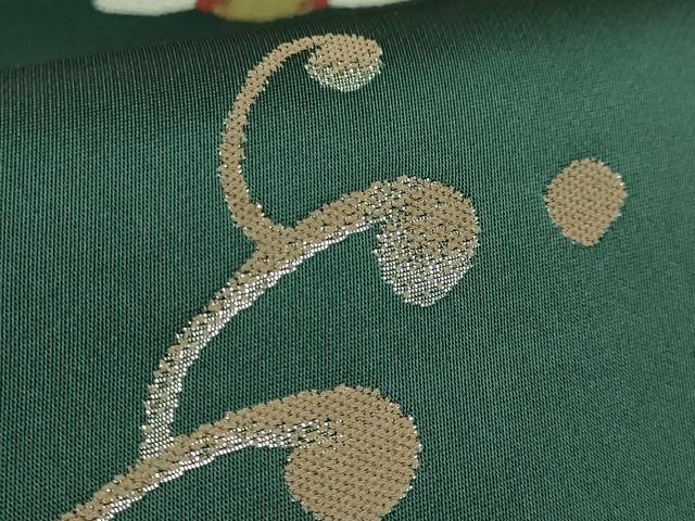 平和屋本店●極上 世界的人形師 辻村寿三郎 ジュサブロー 六通柄袋帯 立波に兎 銀糸 逸品 DZAB7271kh6