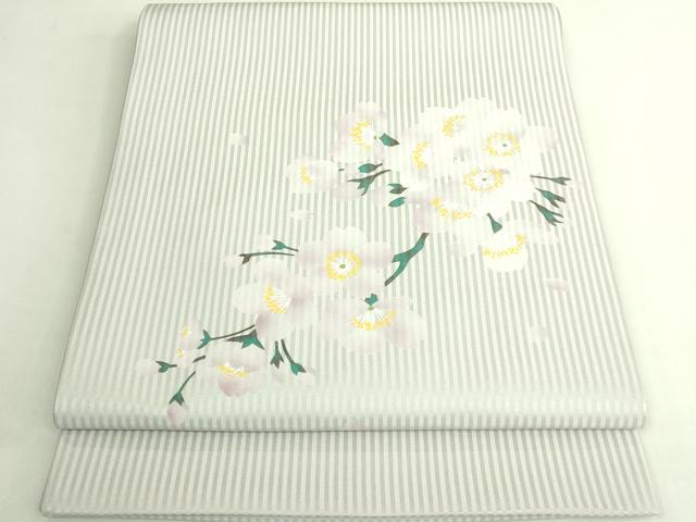 平和屋着物●極上 太鼓柄袋帯 手描き 枝垂れ桜 逸品 DZAB7274kh6