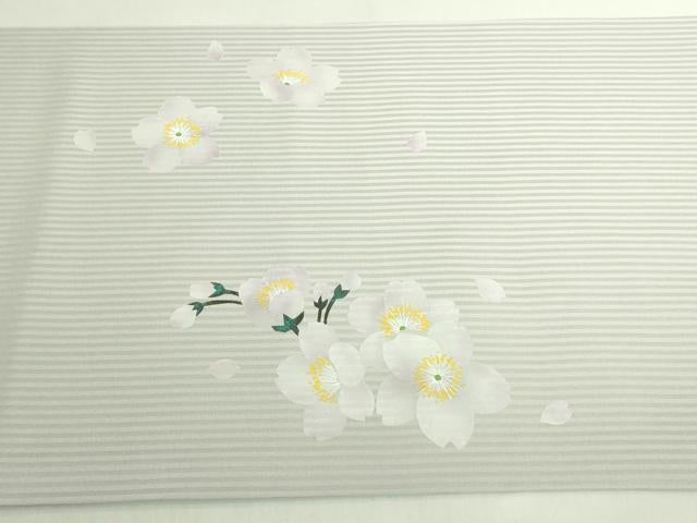平和屋着物●極上 太鼓柄袋帯 手描き 枝垂れ桜 逸品 DZAB7274kh6