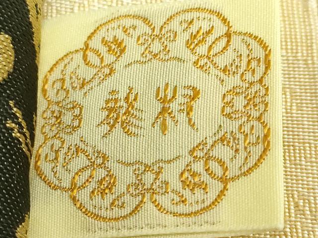 平和屋本店●極上 龍村美術織物 たつむら 両面 全通柄袋帯 山羊花卉文錦 逸品 未使用 DZAB7281kh6