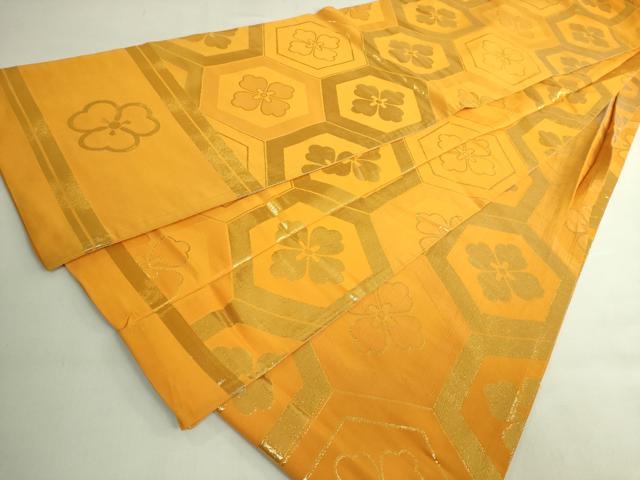 平和屋本店●極上 だらり帯 芸姑 舞妓 亀甲花文 金糸 逸品 DZAB7291kh6