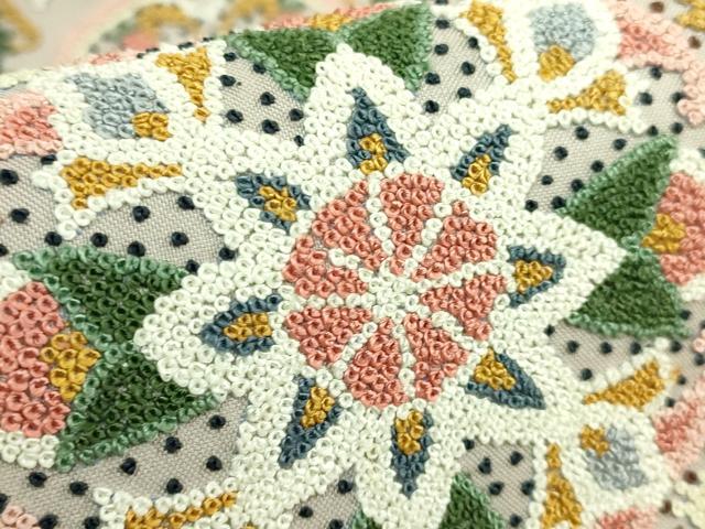 平和屋本店●最高級 中国三大刺繍 相良刺繍 総刺繍 袋帯 正倉院花文 逸品 DZAB7316kh6