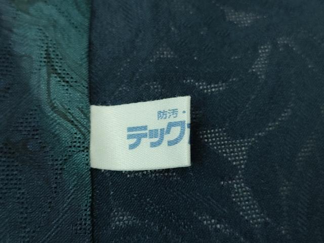 平和屋着物∞極上 道中着 スリーシーズン 春夏秋 塵除け ロング丈 紗 墨流し文様 暈し染 反端付き 逸品 未使用 DZAB7356kh6