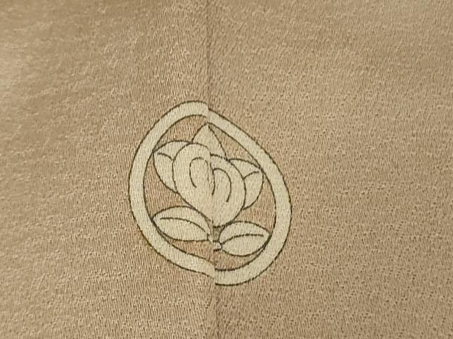 平和屋本店●極上 野口彦太郎 大彦三代目 江戸染繍友禅 色留袖 駒刺繍 束ね熨斗花文 白茶色地 金糸 逸品 DZAB7361kh6