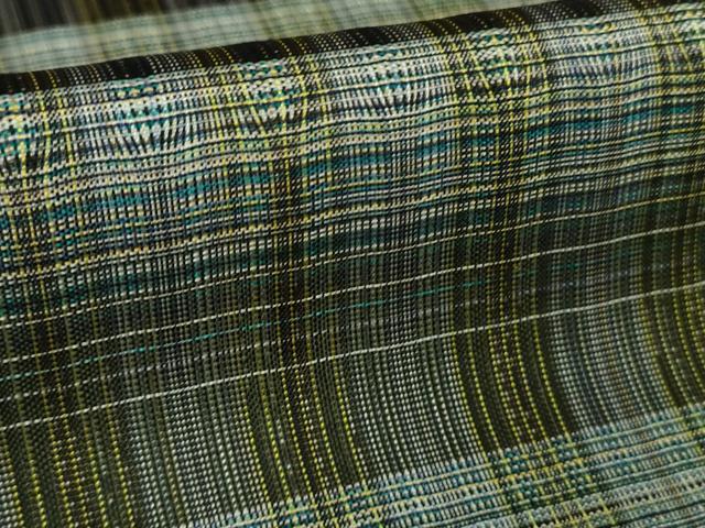 平和屋着物●極上 本場大島紬 みなみ紬謹製 横段文 証紙付き 逸品 未使用 DZAB7365kh6