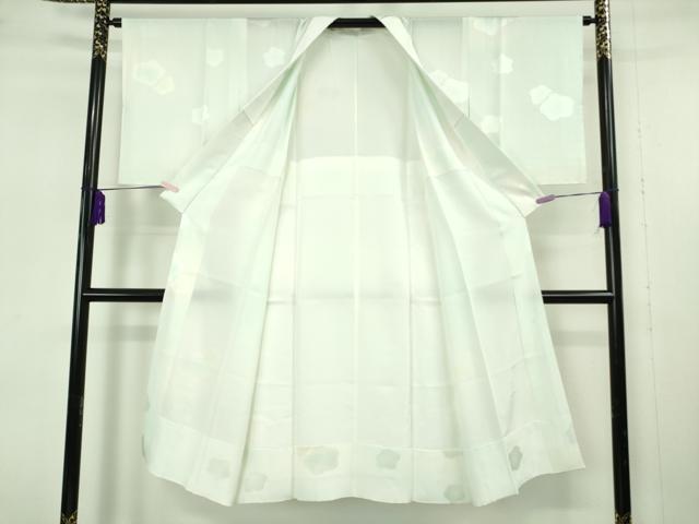 平和屋本店●極上 訪問着・長襦袢(無双仕立て)セット 総刺繍 枝垂れ花 鳥の子色地 暈し染め 逸品 未使用 DZAB7372kh6