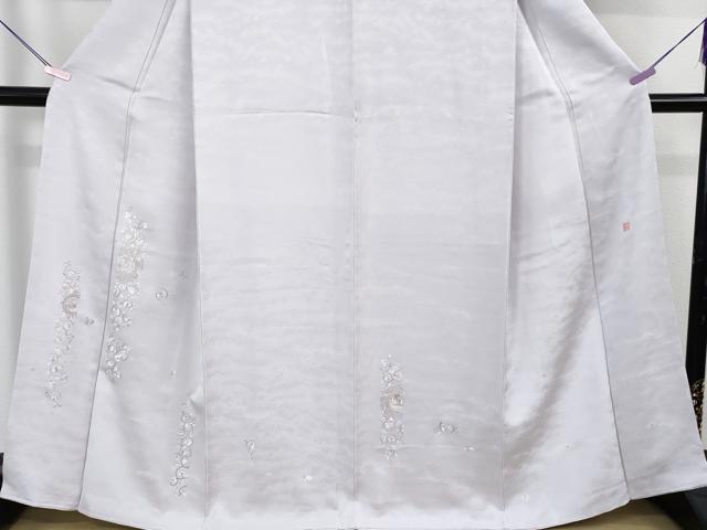 平和屋本店●極上 山口美術織物 皇室 伊勢神宮御用 西陣織 訪問着 総刺繍 鳥獣花唐草文 桜鼠色地 金銀糸 逸品 未使用 DZAB7380kh6