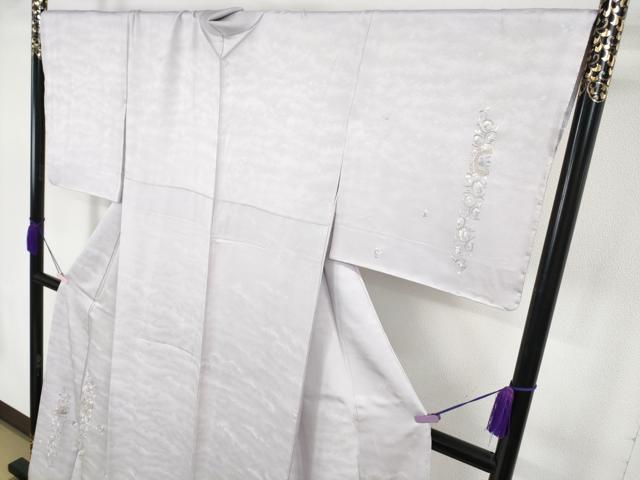 平和屋本店●極上 山口美術織物 皇室 伊勢神宮御用 西陣織 訪問着 総刺繍 鳥獣花唐草文 桜鼠色地 金銀糸 逸品 未使用 DZAB7380kh6