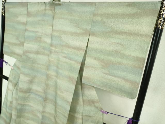 平和屋本店*極上 夏物 石川県指定無形文化財 夏牛首紬 白山工房 手織り 逸品 DZAB7385kh6
