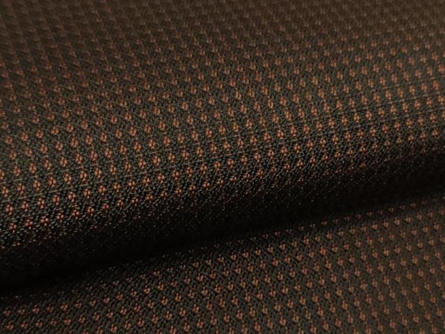 平和屋本店●希少 男性 本場黄八丈 本高貴 紬 格子 逸品 DZAB7398kh6