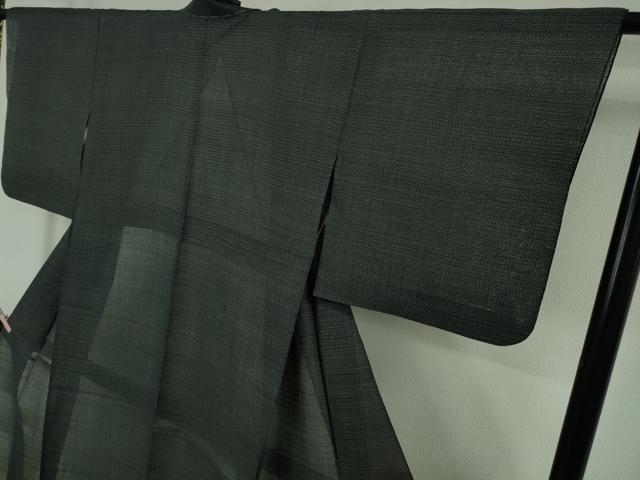 平和屋本店*極上 夏物 石川県指定無形文化財 能登上布 本麻手織上布 80亀甲 逸品 DZAB7403kh6