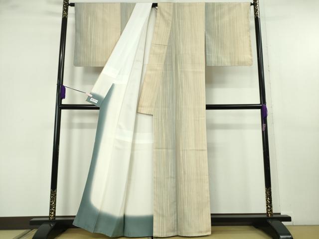 平和屋着物●極上 本塩沢 やまだ織 200色 中島たまい作 やまと誂製 証紙付き 逸品 未使用 DZAB7415kh6
