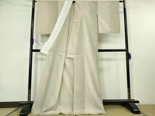 平和屋本店▽極上 本塩沢 単衣 証紙付き ロング丈 逸品 DZAB7416kh6