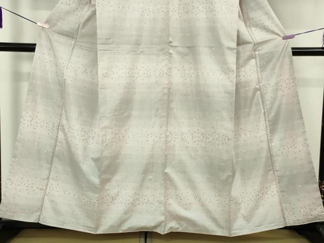 平和屋本店●極上 本場大島紬 白大島紬 桑原織物 二代目 桑原啓之介 9マルキ 白絣 証紙付き 逸品 未使用 DZAB7420kh6