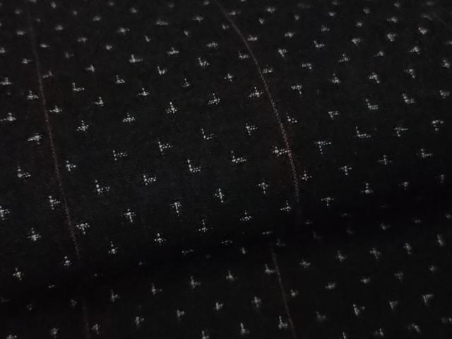 平和屋着物●極上 本場結城紬 重要無形文化財 濃紺地 逸品 DZAB7424kh6