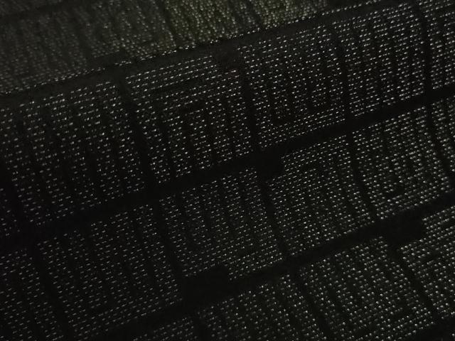 平和屋本店●極上 国際的伝統工芸作家 十二代・藤林徳扇 苑寿 お召 源氏香 黒地 銀糸 銀通し地 逸品 未使用 DZAB7429kh6