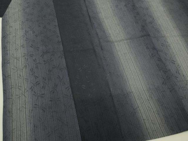 平和屋着物∞極上 道中着 スリーシーズン 春夏秋 塵除け ロング丈 白根沢 もじり織 蜻蛉 トンボ 暈し染め 逸品 DZAB7506kh6