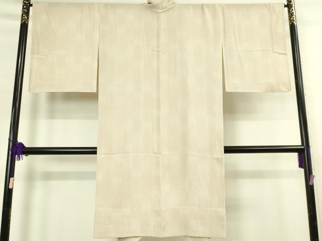 平和屋着物∞極上 道中着 スリーシーズン 春夏秋 塵除け ロング丈 変わり絽 縞 逸品 未使用 DZAB7508kh6