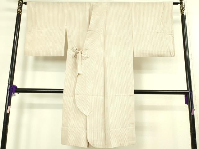 平和屋着物∞極上 道中着 スリーシーズン 春夏秋 塵除け ロング丈 変わり絽 縞 逸品 未使用 DZAB7508kh6