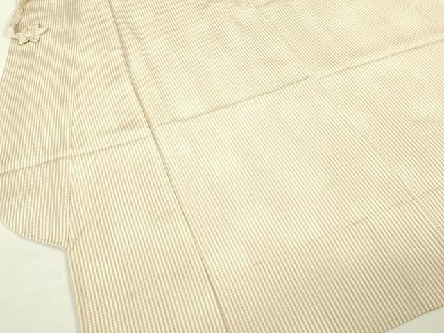 平和屋着物∞極上 道中着 スリーシーズン 春夏秋 塵除け ロング丈 変わり絽 縞 逸品 未使用 DZAB7508kh6