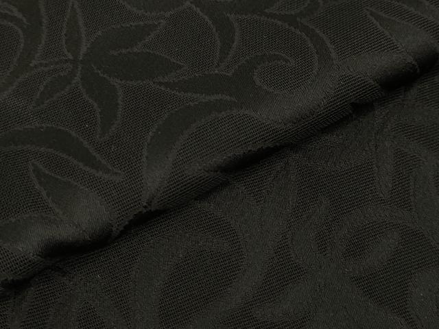 平和屋着物∞極上 道中着 スリーシーズン 春夏秋 塵除け ロング丈 紗 市松唐草地紋 黒地 逸品 DZAB7526kh6