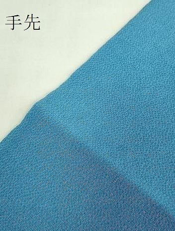 平和屋本店●最高級 城間栄順 本場琉球紅型 九寸名古屋帯 藍型 花丸文 鬼しぼ縮緬 松岡姫 伊と幸 反端付き 逸品 DZAB7567kh6