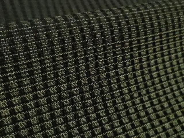 平和屋着物*極上 夏物 西陣 夏お召 手織 横段文 黒地 証紙付き 逸品 DZAB7603kh6