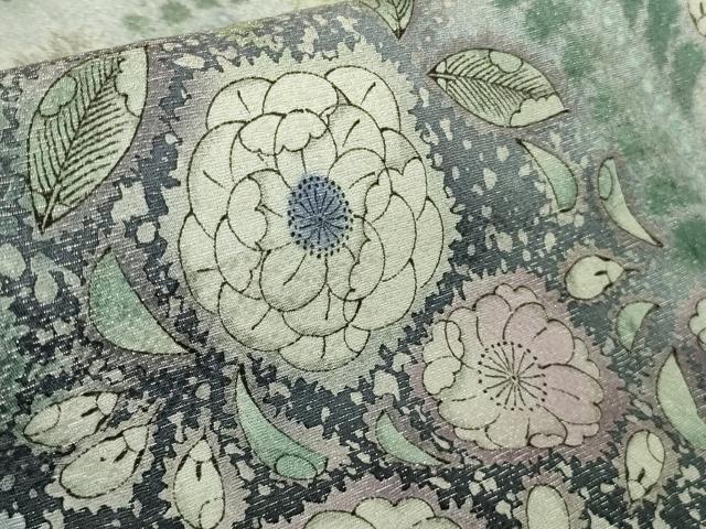 平和屋本店●極上 吉乃一廉 幻の辻が花 訪問着 暈し染め 銀通し地 逸品 DZAB7612kh6