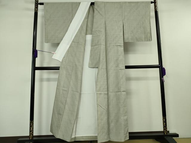 平和屋着物▽極上 結城紬 単衣 はたおり娘 手緒里 本草木染 田中茂梨工房謹製 証紙付き 逸品 未使用 DZAB7627kh6