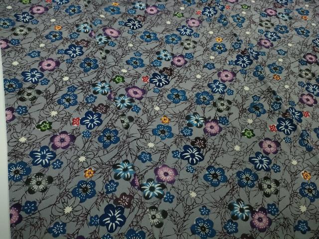 平和屋本店●極上 本場琉球紅型 小紋 花尽くし 逸品 DZAB7642kh6