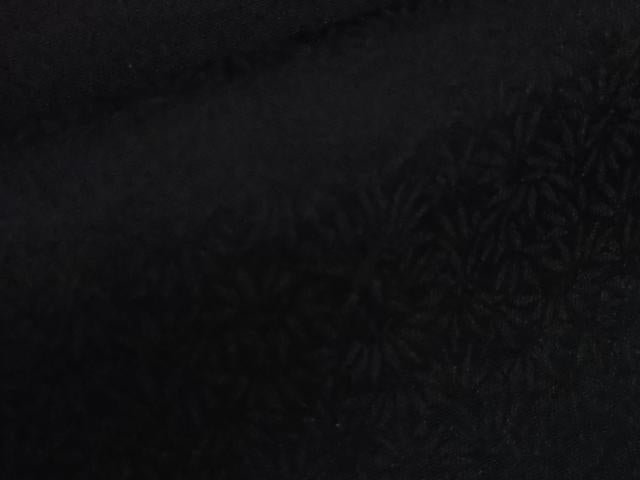 平和屋本店●極上 藍香房 阿波藍 天然灰汁発酵建藍下染無地 中西秀典 色無地 濃い鉄紺色 認定証・反端付き 逸品 未使用 DZAB7657kh6