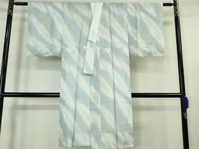 平和屋着物▽極上 BANKANわものや お召・長襦袢(無双仕立て)セット 単衣 花唐草地紋 鉄紺色 逸品 DZAB7665kh6