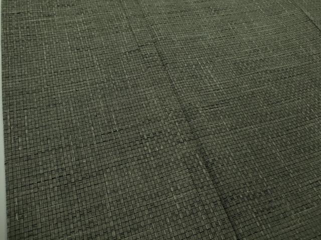 平和屋本店●極上 男性 紬 網代織 反端付き 逸品 未使用 DZAB7669kh6