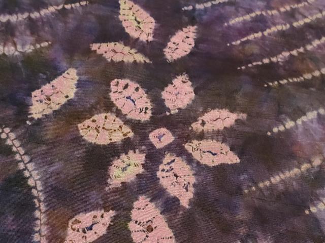 平和屋着物●極上 菅原工房 菅原結作 漢方染紬 訪問着 草花文 逸品 未使用 DZAB7698kh6