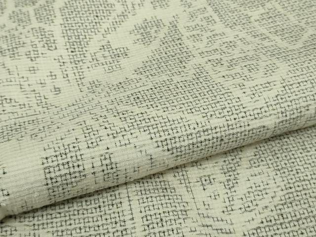 平和屋本店●極上 本場結城紬 重要無形文化財 100亀甲 束ね熨斗 逸品 DZAB7703kh6