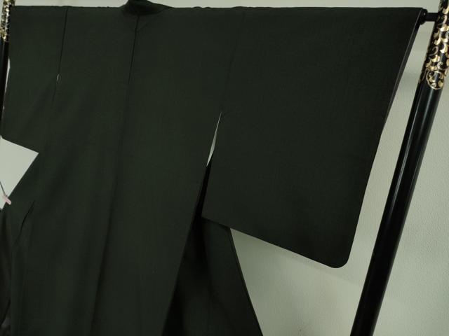 平和屋本店●極上 久保田一竹 幻の辻が花 色留訪問着 紬地 黒地 逸品 未使用 DZAB7704kh6