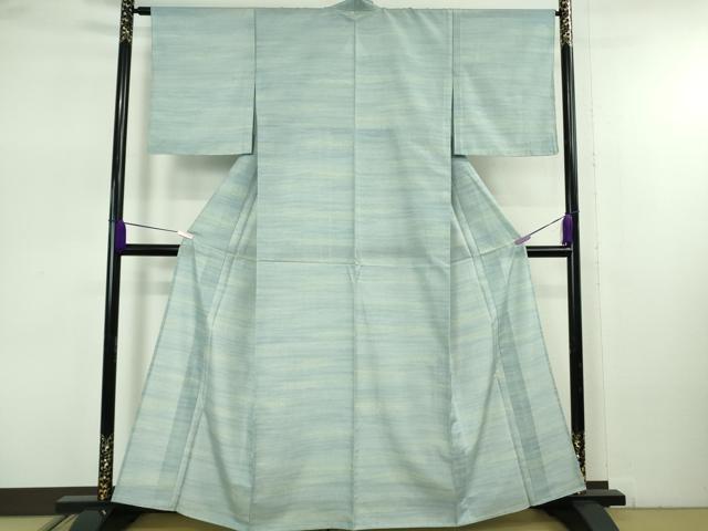 平和屋本店*極上 夏物 石川県指定無形文化財 夏牛首紬 白山工房 手織り 逸品 未使用 DZAB7715kh6