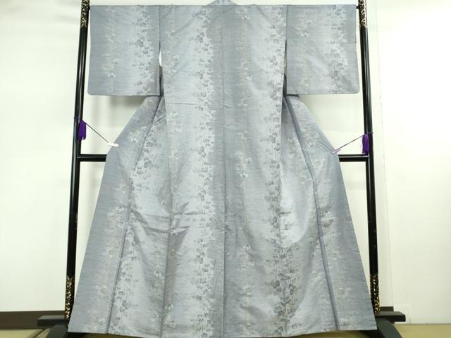 平和屋着物●極上 都喜ヱ門 本場大島紬 白大島 総絣 南天蔦の葉文 藤絹織物謹製 鈴乃屋扱い 逸品 DZAB7727kh6