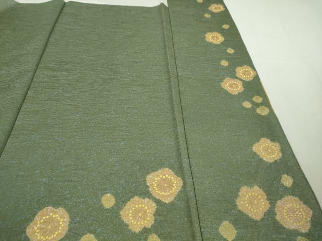平和屋着物●極上 京友禅の第一人者 松井青々 訪問着 駒刺繍 地紙花文 金彩 逸品 DZAB7732kh6