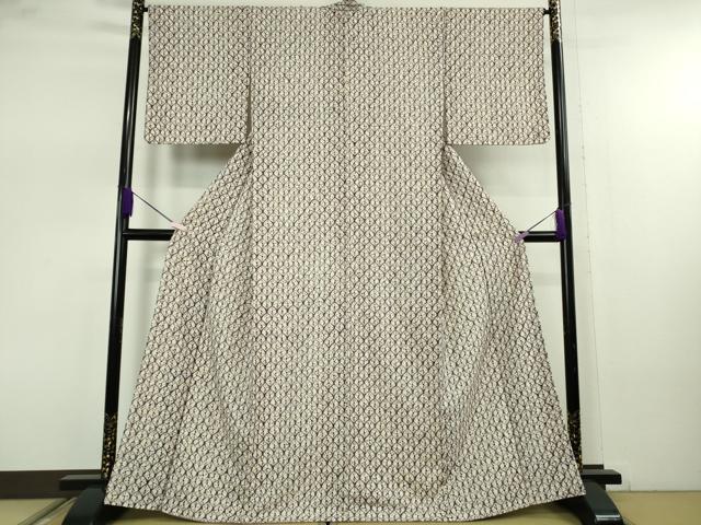 平和屋本店●極上 岩手の匠 草紫堂 南部絞り 紫根染 紬 正絹 逸品 DZAB7734kh6