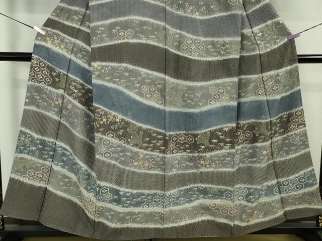 平和屋本店●極上 中国三大刺繍 スワトウ刺繍 汕頭・相良刺繍 総刺繍 訪問着 松竹梅 暈し染め 金糸 金通し地 さが美扱い 逸品 DZAB7737kh6