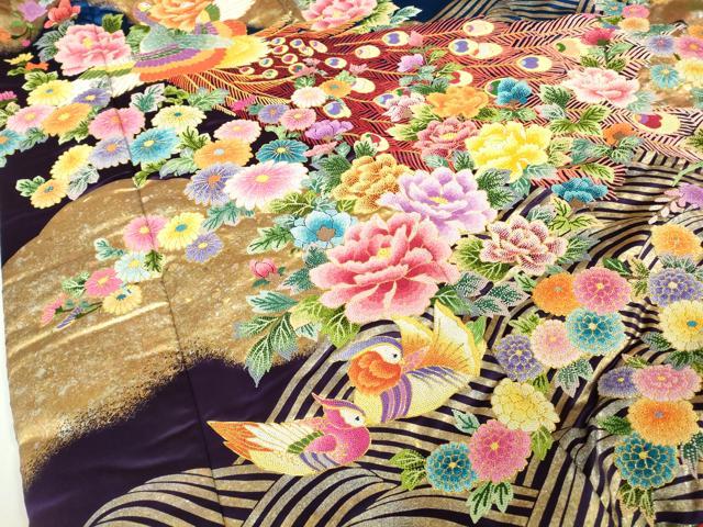 平和屋本店●極上 色打掛 和装 婚礼 結婚式 花嫁 神社挙式 相良刺繍 駒刺繍 鴛鴦 孔雀 軍鶏 鳳凰 暈し染め 金糸 逸品 DZAB7748kh6