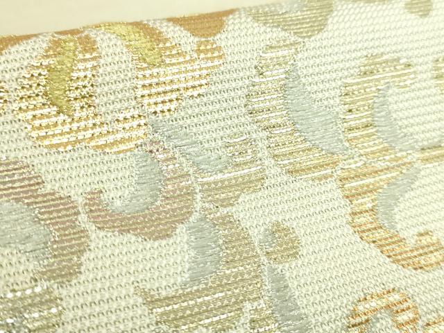 平和屋本店●極上 龍村美術織物 たつむら 太鼓柄 本袋帯 華龍唐草文 金銀糸 逸品 DZAB7752kh6