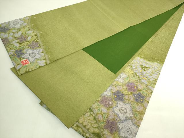 平和屋本店●極上 初代 久保田一竹 幻の辻が花 太鼓柄袋帯 逸品 DZAB7759kh6