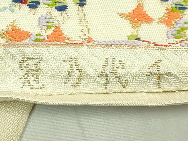 平和屋本店●極上 太鼓柄 本袋帯 龍村平蔵柄 千代乃冠 金銀糸 逸品 DZAB7775kh6
